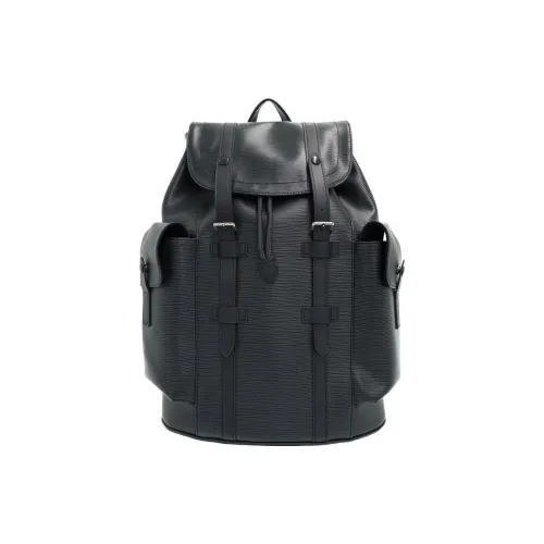 LOUIS VUITTON CHRISTOPHER Кожа Рюкзак Стандартный Мужской Черный
