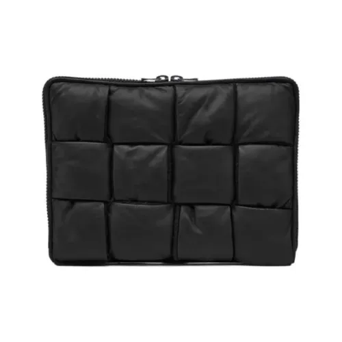 Bottega Veneta Intrecciato Коровья кожа с шерстью сумка для хранения клатч мужской черный