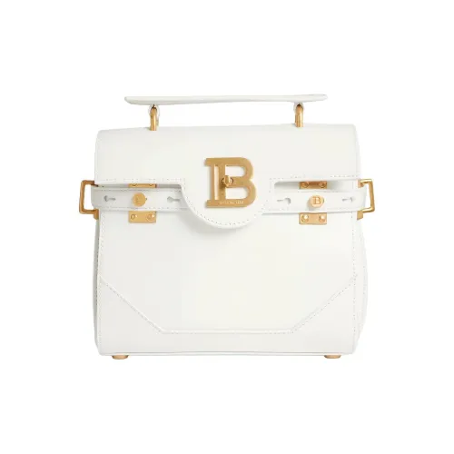BALMAIN B Buzz Кожа Сумка Сумка через плечо Сумка через плечо Женская Белая