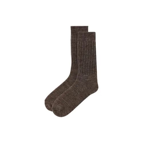 THOM BROWNE 1 Pack Коричневые Мужские Носки до икры MID