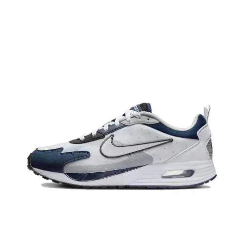 NCAA x Nike Air Max Solo Abrasion Resistant Дышащий Низкий Топ Повседневная Обувь Мужская Белый Синий