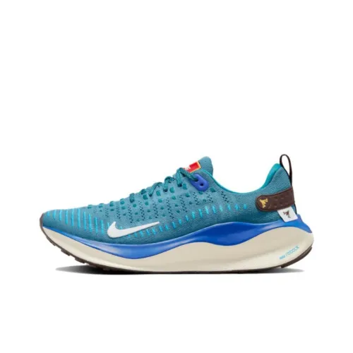 Nike React Infinity Run Flyknit 4 Амортизация Устойчивый к истиранию Легкий Низкий Топ Беговые кроссовки Мужской Синий