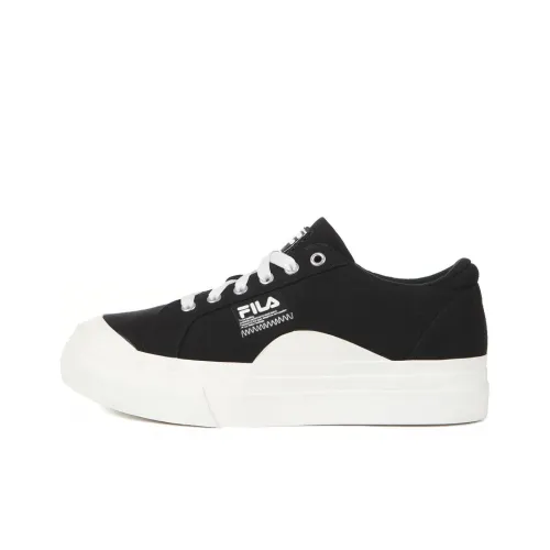FILA Низкие кроссовки для скейтбординга унисекс черно-белого цвета корейский стиль