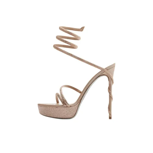 RENE CAOVILLA Margot One Strap Sandals 13cm Women's Nude