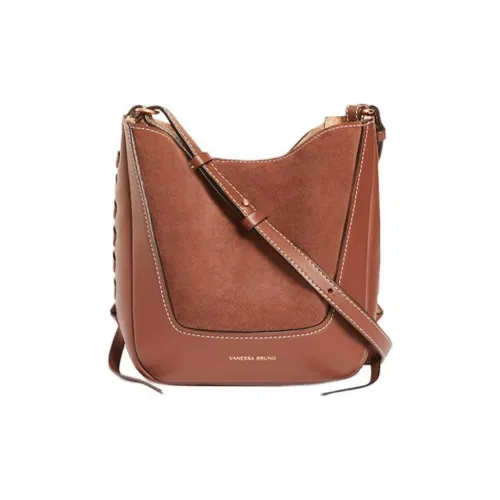 Vanessa Bruno Замша Ведрообразная Сумка Сумка через плечо Маленькая Женская Печенье Цвет