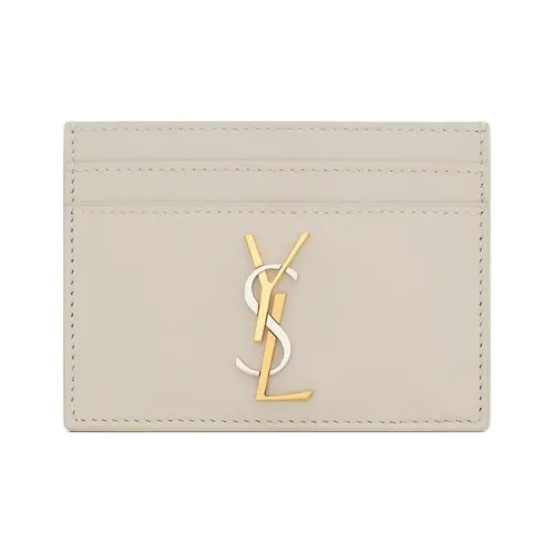 SAINT LAURENT Овчина Картхолдер Женская Белая