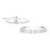 Браслет с подвеской "Тонкая талия" + буква "H" на браслете