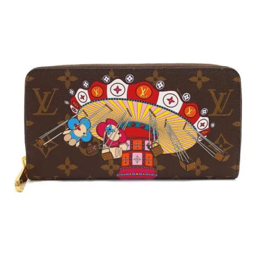 LOUIS VUITTON Холст Кошелек Унисекс Коричневый