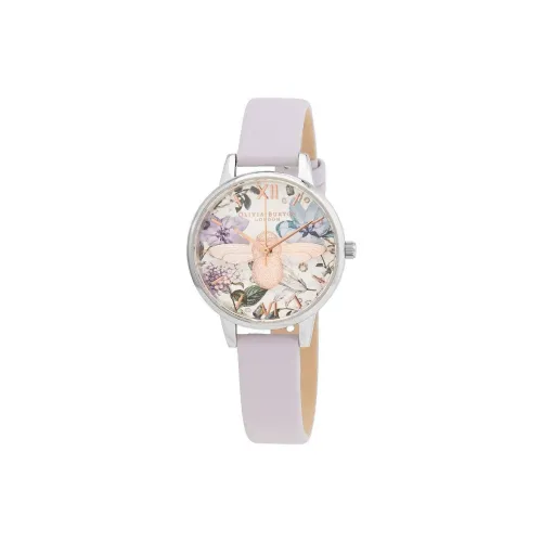 OLIVIA·BURTON Наручные часы Кварцевый механизм Кожаный ремешок 30MM Многоцветный циферблат Женские часы OB16BF22
