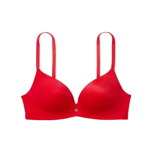 Victoria's Secret Розовый VERY Сексуальный So Obsessed Гладкий Беспроводной PUSH Вверх Бюстгальтер L Бюстгальтер Женские Красный