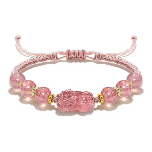 VOEX Браслеты из клубничного кварца Унисекс