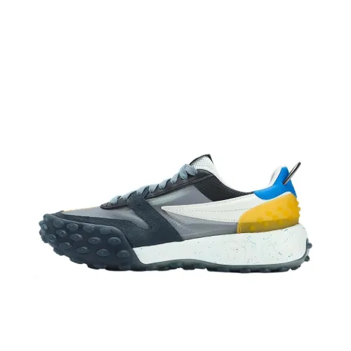 FILA Gara Low Топ Беговые кроссовки Мужской Черный Желтый Синий