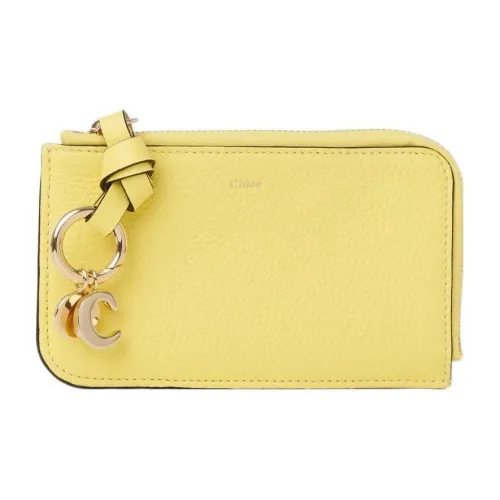 Chloe Alphabet с рельефом телячья кожа монета кошелек кошелек маленький женский желтый