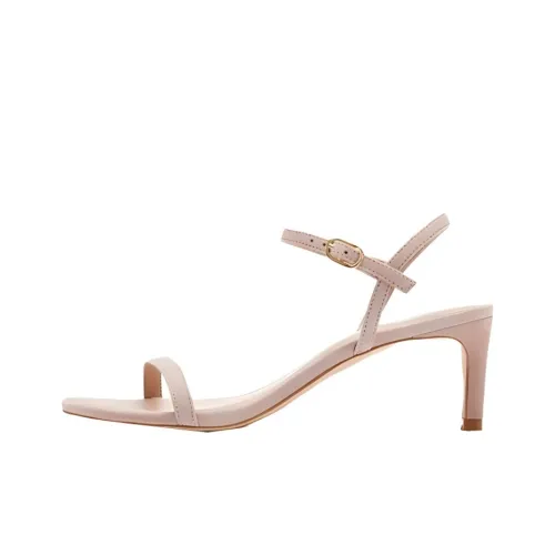 Stuart Weitzman SW Kassidy 60 Сандалии Тонкий Высокий каблук Одиночный ремешок Сандалии Женские Кремовый Бежевый Белый