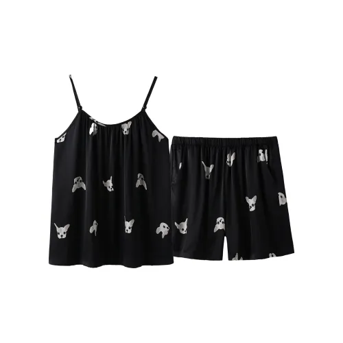 BANGDUO Пижамный комплект женский черный