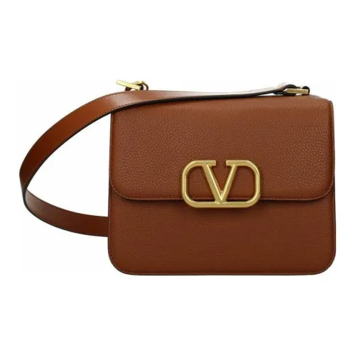 Valentino Кожа Сумка через плечо Средняя Женская Коричневая