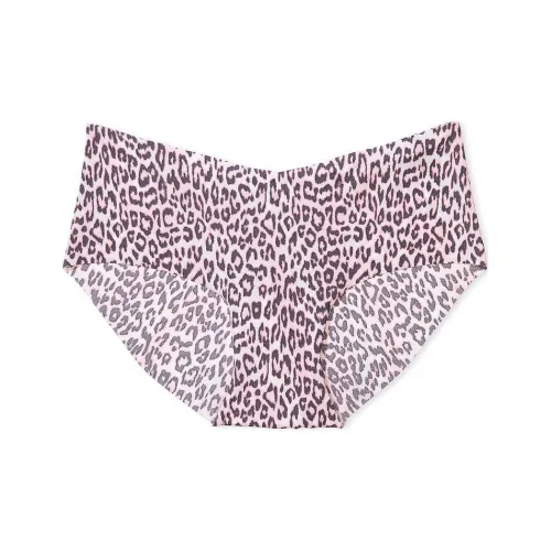Victoria's Secret Розовый No Show No Show Hiphugger Panty Животные Кожа Нижнее белье Женские 1 шт Леопардовый принт