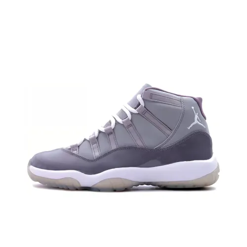 Jordan Air Jordan 11 Retro Cool GREY High Top Винтажные баскетбольные кроссовки Мужской Серый Белый 2001