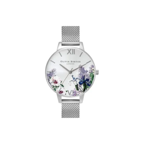 OLIVIA·BURTON Women's Watch Кварцевый механизм ремешок из нержавеющей стали 34 мм серебристый циферблат