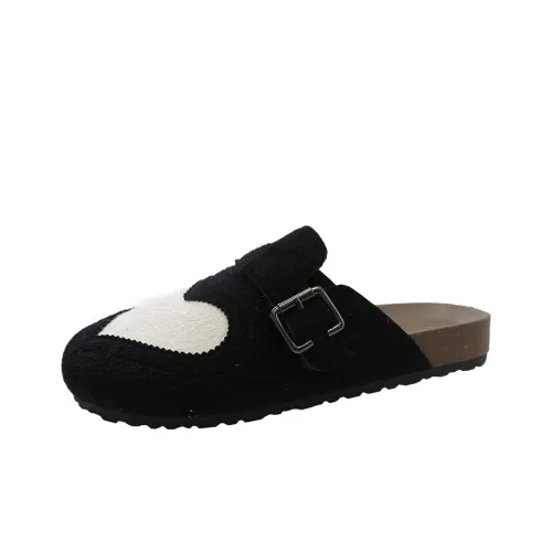 Тапочки для дома с принтом персика женские