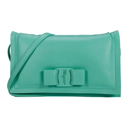 FERRAGAMO Телячья кожа Pillow Bag Сумка через плечо Mini Женская Зеленая