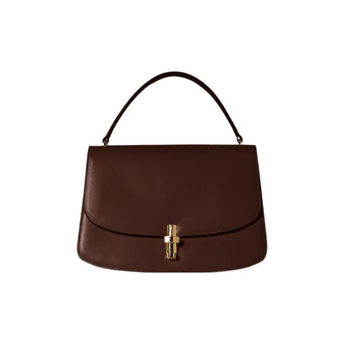 THE ROW Sofia 10 Телячья кожа Курьерская сумка Сумка Обычный Женские Красно-коричневый