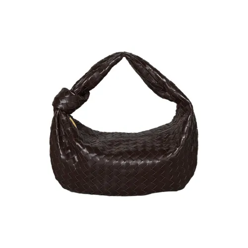 Bottega Veneta Напп Кожа Хобо Сумка Женская Темный Шоколад