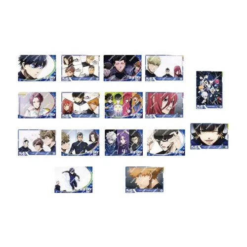 BANDAI BLUE LOCK Прозрачный Визуальный Постер Счастливый Рисунок Цельная Коробка 16 шт