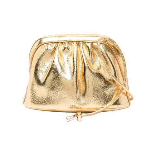 A.P.C Полиуретан с полиэстером сумка через плечо женская золотая