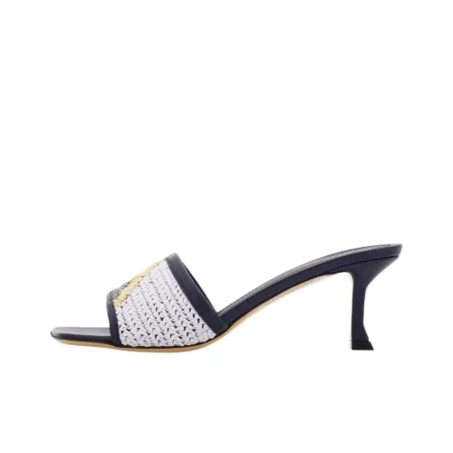 Ferragamo Слипоны Женские Белые Синие