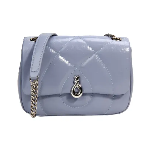 YOCAMU Корова Кожа Маленькая Квадратная Сумка Сумка через плечо Сумка на одно плечо Сумка через плечо Стандартная Женская Синий Зеленый Белый Черный