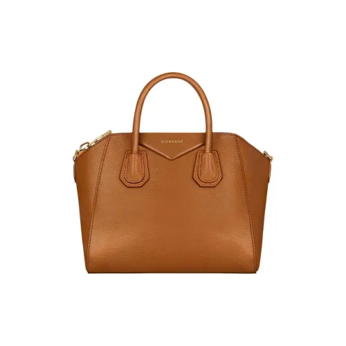 Givenchy Сумка из кожи буйвола с кожаными вставками маленькая женская мягкая коричневая