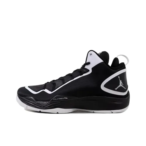 Jordan Super Fly 2 PO Противоскользящий Устойчивый к истиранию MID Баскетбольные кроссовки Мужской Черный