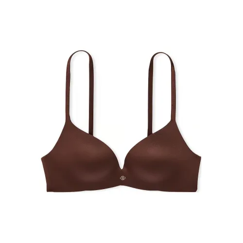 Victoria's Secret Розовый VERY Сексуальный So Obsessed Гладкий Беспроводной PUSH Вверх Бюстгальтер г Бюстгальтер Женские Коричневый