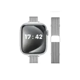 Металл Миланский Магнитный Ремешок-Серебряный