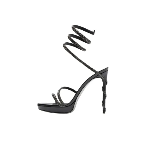 RENE CAOVILLA Margot One Strap Sandals 12cm Women's Black RENE CAOVILLA Margot One Ремешок Сандалии 12см Женские Черные
