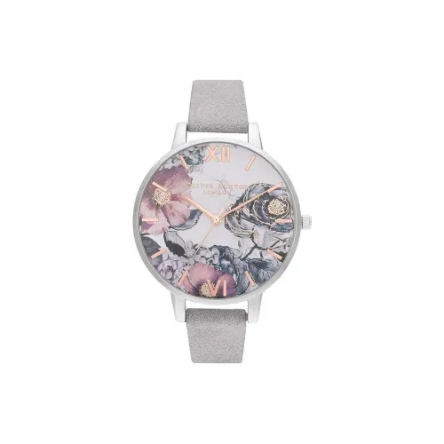 OLIVIA·BURTON Наручные часы Кварцевый механизм Кожаный ремешок 38 мм Многоцветный циферблат Женские часы OB16VM23