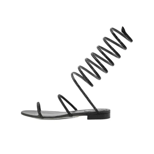 RENE CAOVILLA SUPERCLEO one Ремень Сандалии 1см Женские Черные