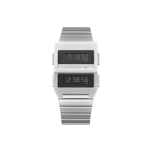 Adidas Мужские наручные часы Кварцевый механизм Ремешок из нержавеющей стали 30 мм Черный циферблат Z201920 00