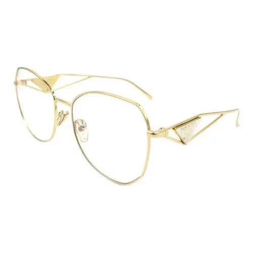 PRADA Нерегулярная форма Солнцезащитные очки Унисекс Золото