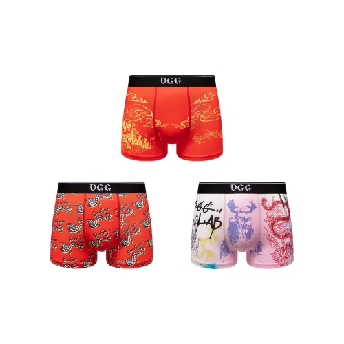 DGG 3 пачки Great Fortune в Год дракона + Полный благословений + Soaring Dragon Мужские боксер-шорты
