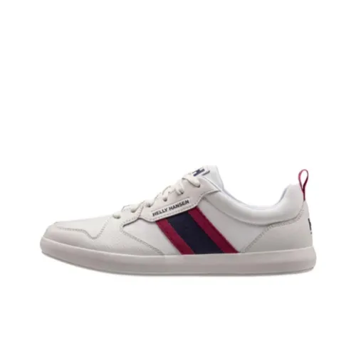 HELLY HANSEN Slip-resistant Abrasion-resistant Low Top Casual Shoes Men's White Red HELLY HANSEN Противоскользящая Устойчивая к истиранию Низкий Топ Повседневная Обувь Мужская Белый Красный