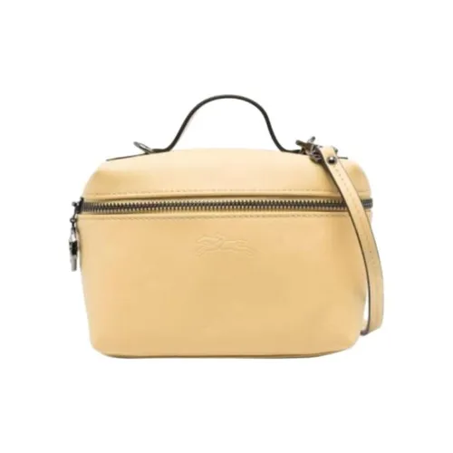 LONGCHAMP Le Pliage Xtra Корова Кожа Коробка Сумка Кожа Сумка через плечо Мини Женская Пшеница