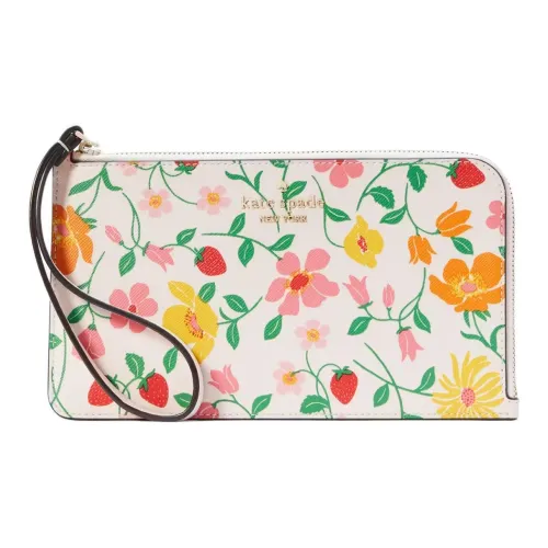 Kate Spade ПВХ клатч средний женский розовый многоцветный