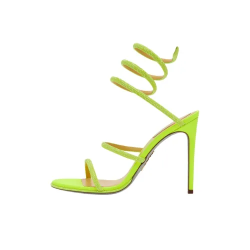 RENE CAOVILLA Cleo One Sandals Strap 10,5cm Women's Neon Green РЕНЕ CAOVILLA Cleo One Сандалии Ремешок 10,5 см Женские Неон Зеленый