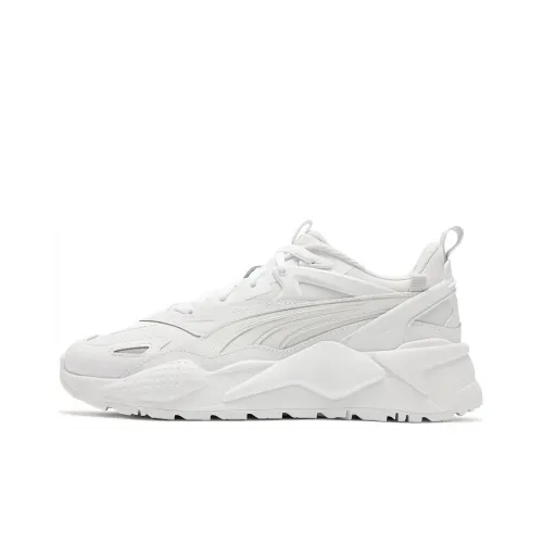PUMA RS X Efekt Low Топ Повседневная обувь Унисекс Серебристо-белый