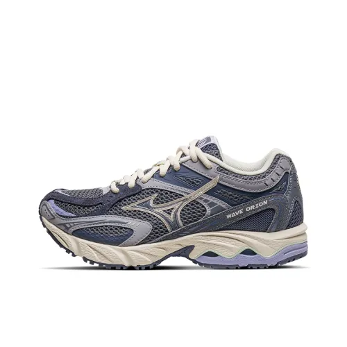 Кроссовки для бега Mizuno WAVE ORION, низкий топ, темно-серый, синий, унисекс