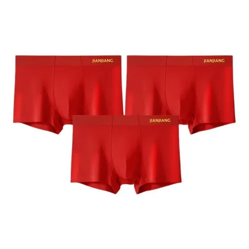 Master 3 Pack Red+Red+Red Men's Boxers