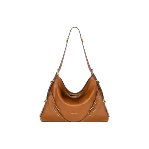 Givenchy Voyou Яркий Коровья Кожа Портативная Сумка через плечо Сумка на плечо Женская Мягкая Коричневая