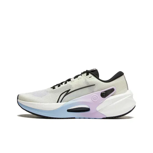 LINING Furious Rider 7,0 V2 Беговые кроссовки Низкий топ Айвори/Черный/Небесно-синий Мужской